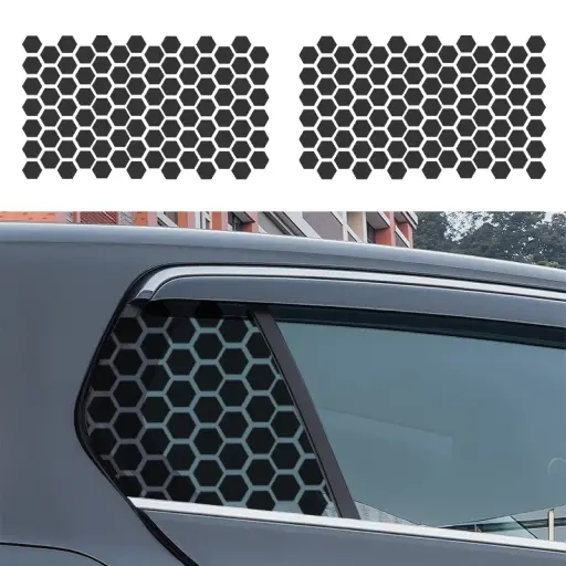 Car Side Window Honeycomb Decor Sticker
