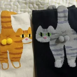 Cute Cat Butt Cartoon Socks