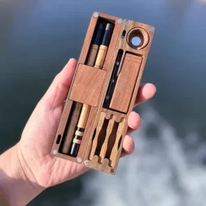 Handmade Hook Portable Fishing Rod Set