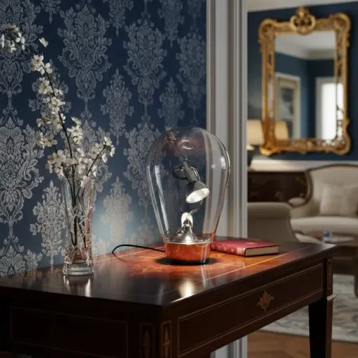 Glass Halo Sculptural Table Lamp