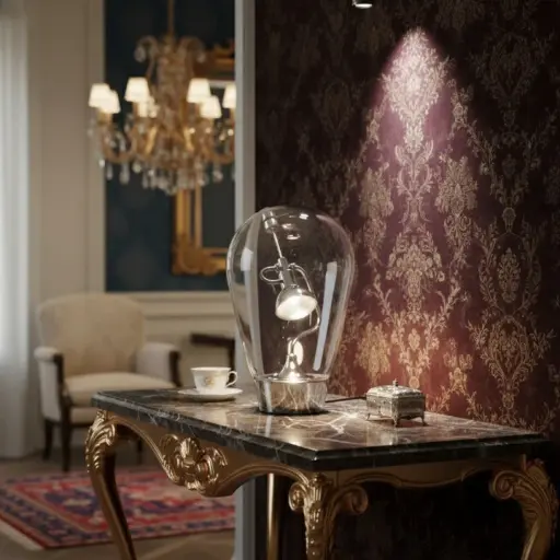 Glass Halo Sculptural Table Lamp - Image 7