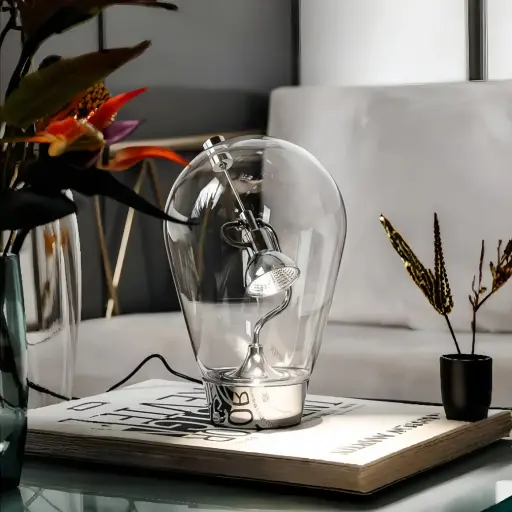 Glass Halo Sculptural Table Lamp