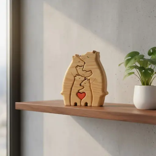 Loving Bears Interlocking Puzzle Decor