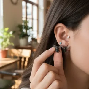 Realistic Fly Abstract Earrings