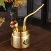 Artisan Brass Pipe Aromatherapy Incense Burner