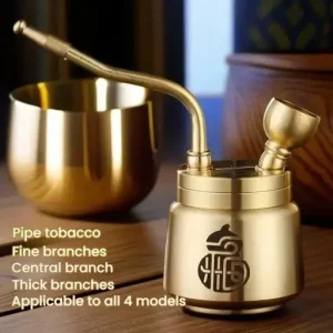 Artisan Brass Pipe Aromatherapy Incense Burner