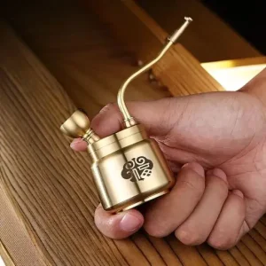 Artisan Brass Pipe Aromatherapy Incense Burner