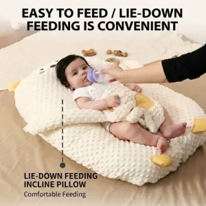 Dual Arm Cuddle Support Baby Anti Roll Pillow