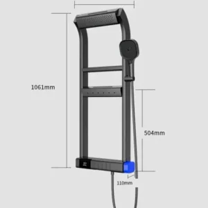 Modern LED Digital Display Thermostatic Piano Keys Shower Set