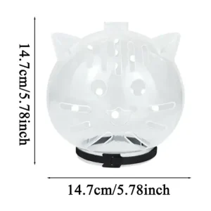 Bubble Cone Transparent Cat Recovery Groom Helmet