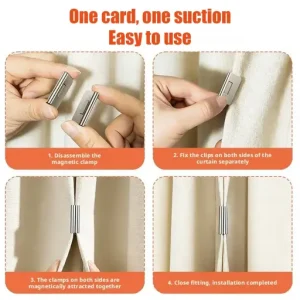 Curtain Lock Magnetic Light-Block Seal Clips