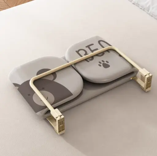 Cute Bear Anti-Fall Foldable Safety Bed Fence