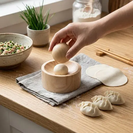 No Mess Dough Shape Wooden Mold