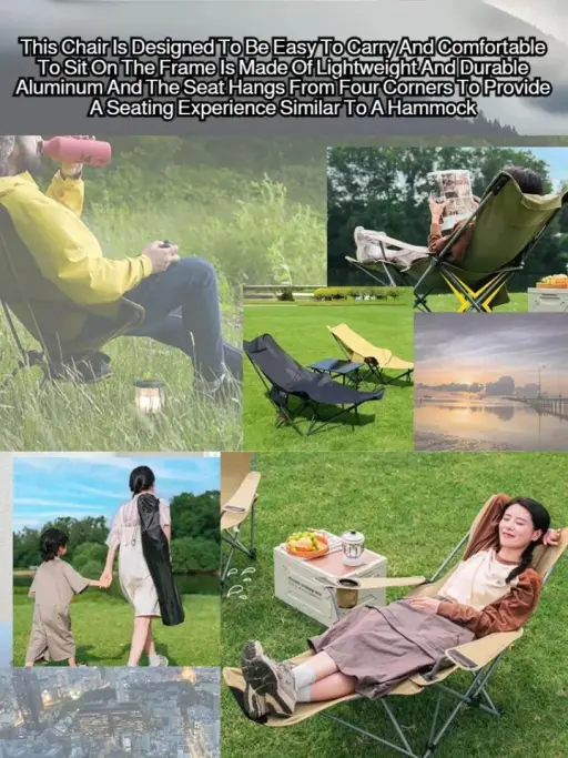 Relax Everywhere Reclining Outdoor Lounge Camping Chair