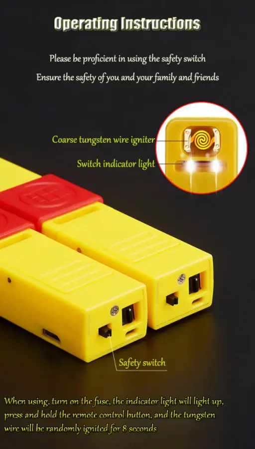 Remote Activation Windproof LED Display Lighter