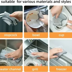 Silver Wire Double-Sided Ultra-Absorbent Design Cleaning Cloth