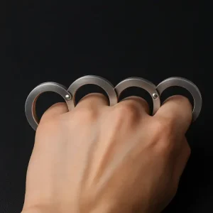 Stainless Steel Self-Defense Rotatable Foldable Ring