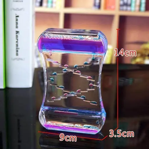 Two Color Crystal Oil Leak Hourglass