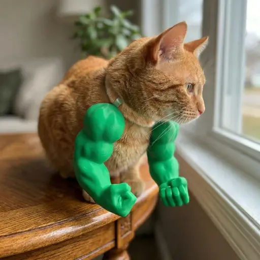 Body Builder Neck Hanging Pet Toy