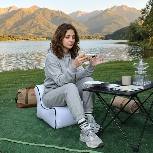 Carry Anywhere Quick Inflatable Mini Lounge Chair
