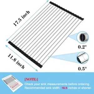 Foldable Over Sink Dish Drying Rack