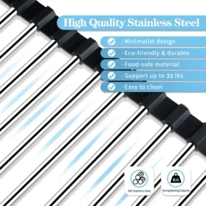 Foldable Over Sink Dish Drying Rack