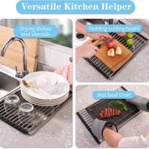 Foldable Over Sink Dish Drying Rack