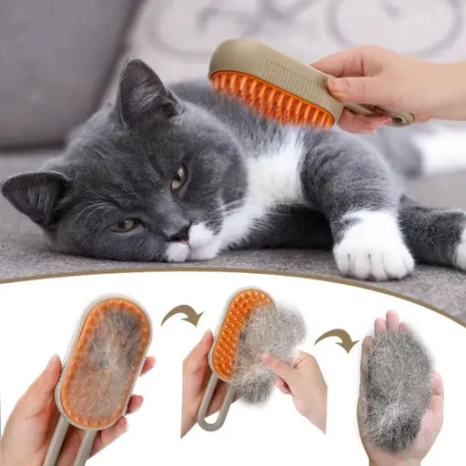 One Click Hair Removal Pet Grooming Brush