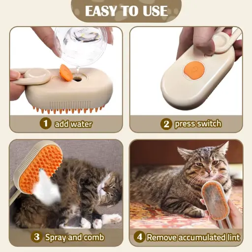 One Click Hair Removal Pet Grooming Brush