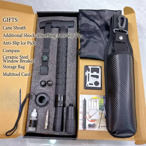 Telescopic Instant-Deploy Outdoor Stick