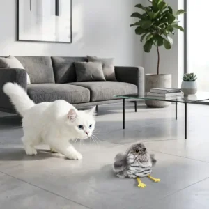 Chirping Bird Motion Cat Teaser Toy