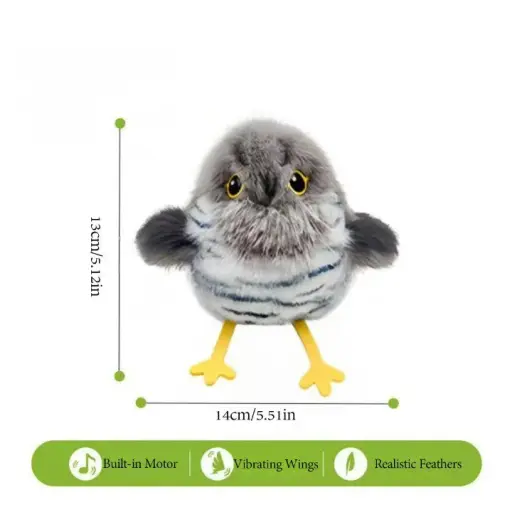 Chirping Bird Motion Cat Teaser Toy - Image 5
