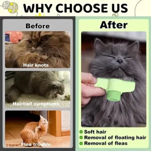 Flea Removal Easy Self-Cleaning Pet Brush