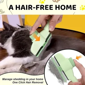 Flea Removal Easy Self-Cleaning Pet Brush