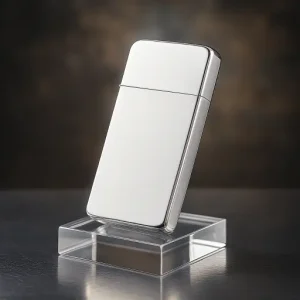 Simple Brushed Ultra Thin Windproof Copper Lighter
