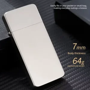 Simple Brushed Ultra Thin Windproof Copper Lighter