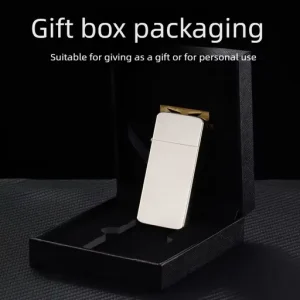 Simple Brushed Ultra Thin Windproof Copper Lighter