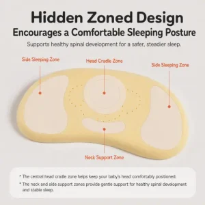 Baby Hug Memory Foam Infant Nap Support Pillow