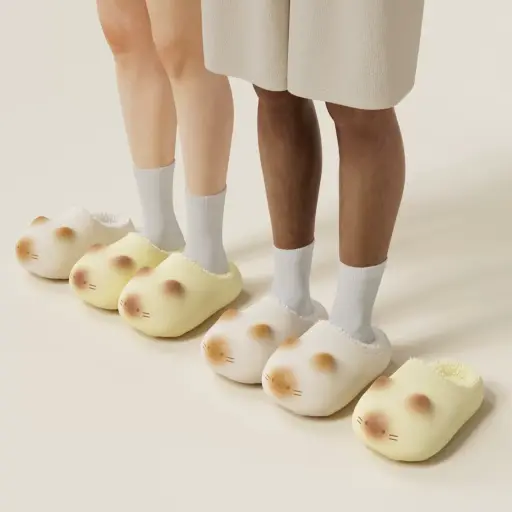 Cute Cat Paw Comfy Warm Slippers