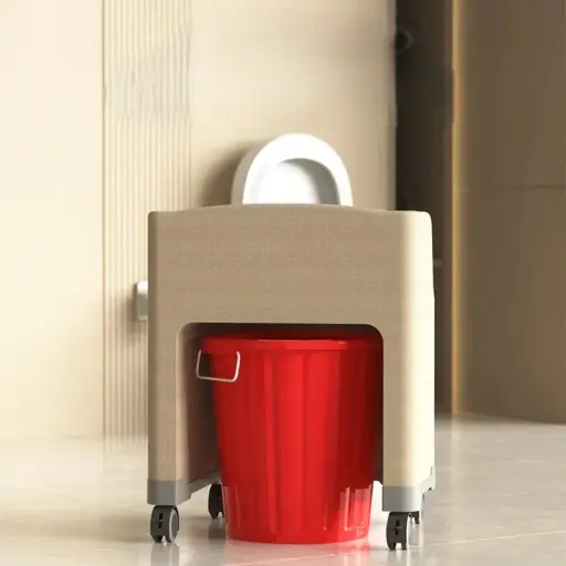 Heavy-Duty Portable Potty Seat Toilet Chair