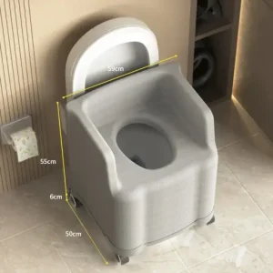 Heavy-Duty Portable Potty Seat Toilet Chair