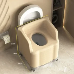 Heavy-Duty Portable Potty Seat Toilet Chair