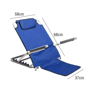 Heavy-duty steel frame with side armrests on elderly bed sitting support stand
