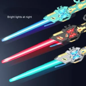 Rechargeable Telescopic Power Laser Toy Sword Extended with LED Lights