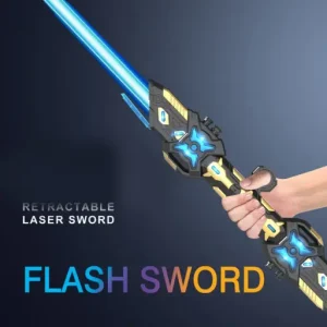 Rechargeable Telescopic Power Laser Toy Sword Extended with LED Lights