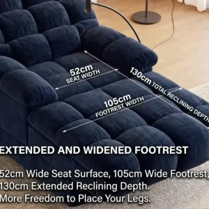 Electric Recliner Chaise Cloud Lounge Sofa