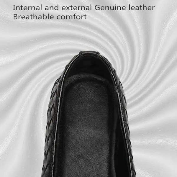 Japanese Style Casual Leather Slip-on Shoe